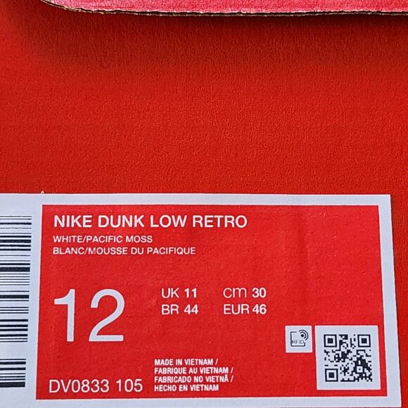Nike Dunk Low Pacific Moss Brand New Sz 12 - Picture 9 of 9